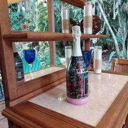 Unique solid wood Wine Bar