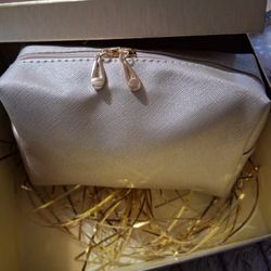 Make Up Bag With Gold Box