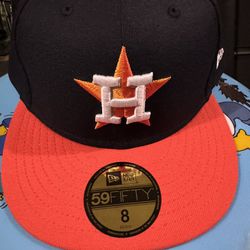 Houston Astros Fitted Hat Size 8 