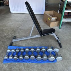 Dumbbells And Weight Bench