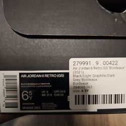 Jordan retro six grade school