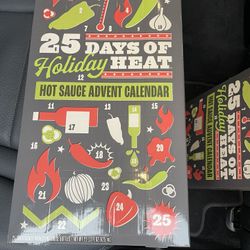 Aldi 2024 Christmas Advent Calendar Hot Sauce 25 Days of Holiday Heat Burmans