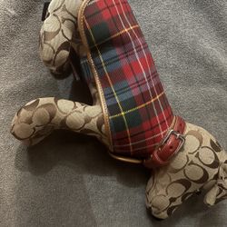 Coach stuffed dog 
