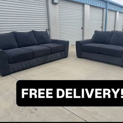 FREE DELIVERY || Living Spaces XL Sofa/Loveseat Set