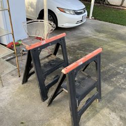 Two Sawhorses