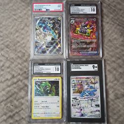 4 Graded Pokemon Cards For 125 (Read Description For Details)