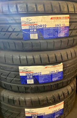 265/40/22 Tires SET Brand New