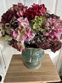 Huge Floral Arrangement With Vase