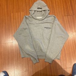 Grey Essentials Hoodies 