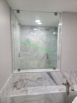 Shower door glass