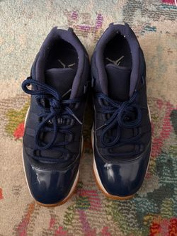 Jordan 11 Retro Low Navy White Gum Low Top Sneakers Size 10.5