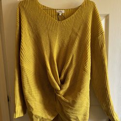 Mustard Yellow Knit Sweater