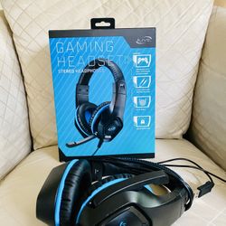 I LIVE GAMING HEADSET STEREO HEADPHONES WITH CHAT MICROPHONE