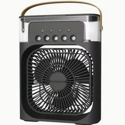 Cooled Fan with USB and Humidification Spray