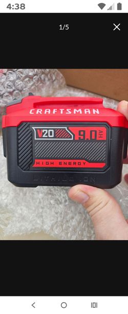 Craftsman 20v 9AH batteries 2 available price drop 130 each FIRM no less dont ask they are new and cost more plus tax and shipping