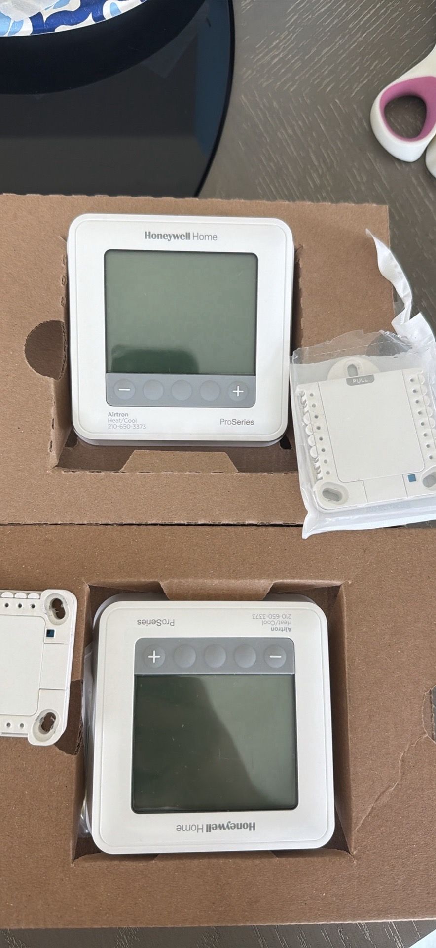 2 Honeywell thermostat
