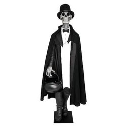 Haunted Living 5.5-ft Illusionist Skeleton Porch Decoration