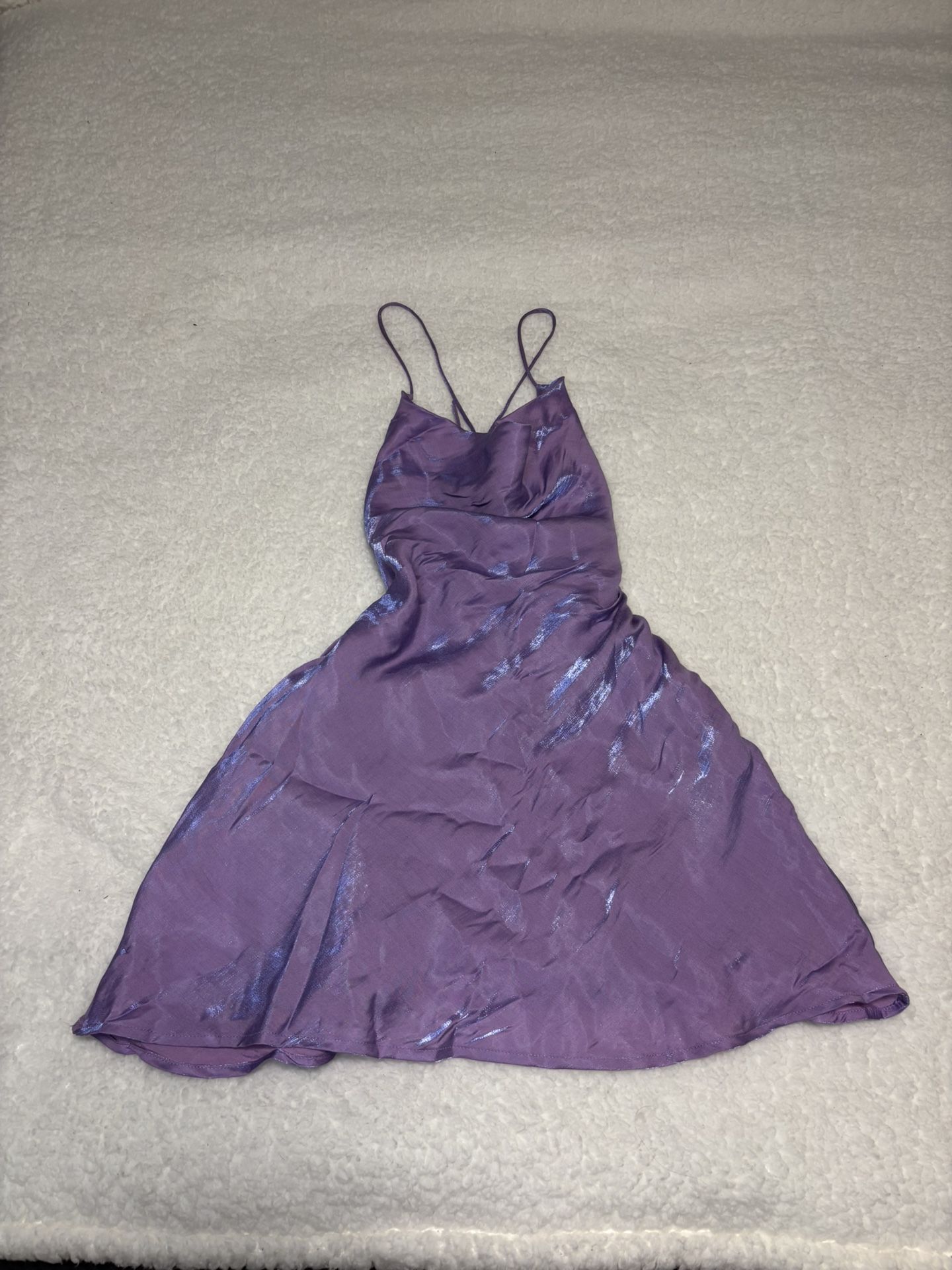 Princess Polly Women Purple Celena Slip Mini Dress