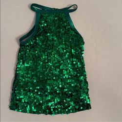Balera Green Sequin Kids Top 