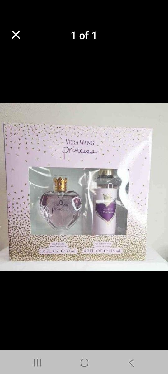 Vera Wang Princess 1 oz Fragrance Spray + 4 oz Body Mist Perfumee