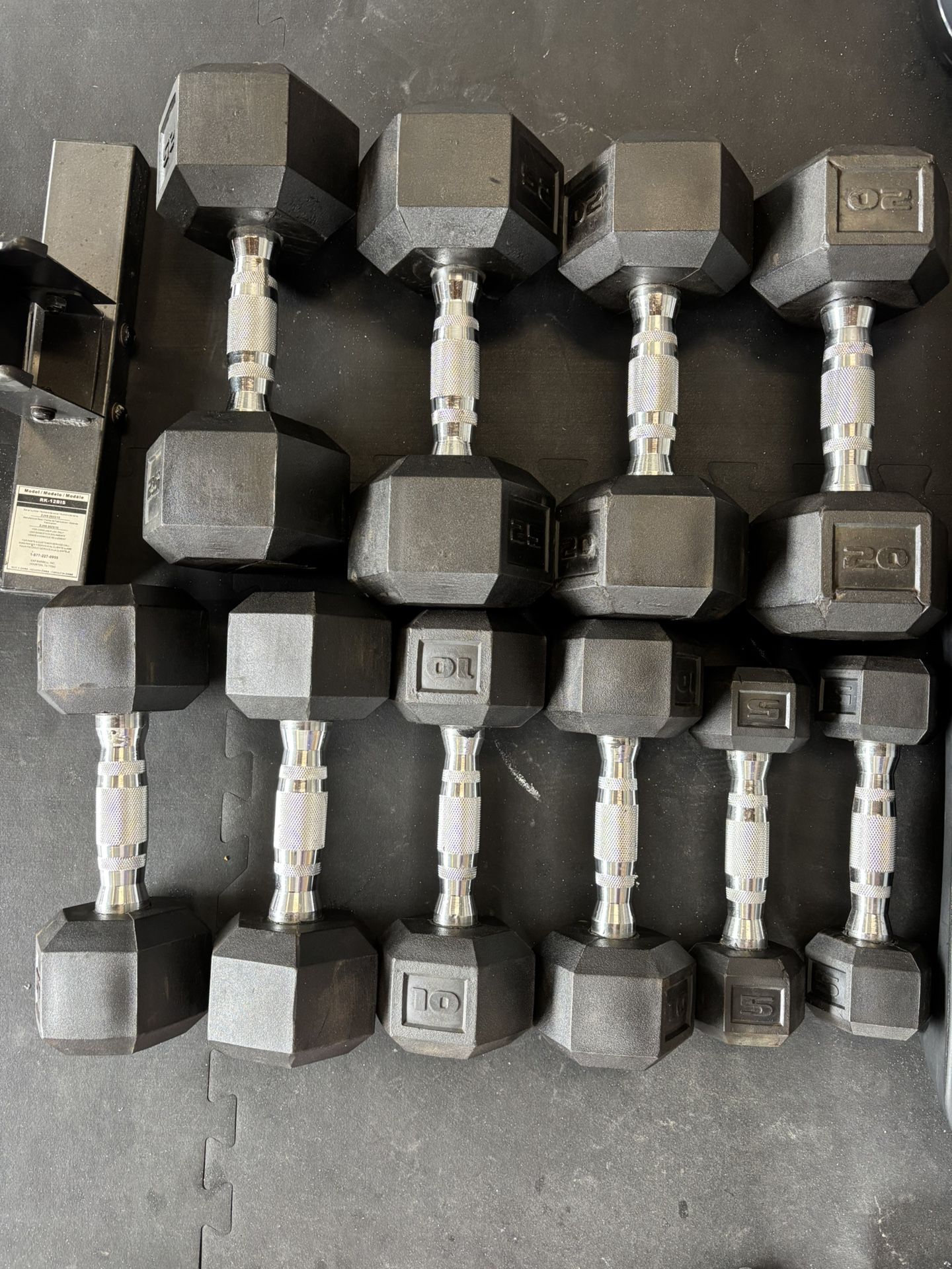 Weights 5- 25# With Stand