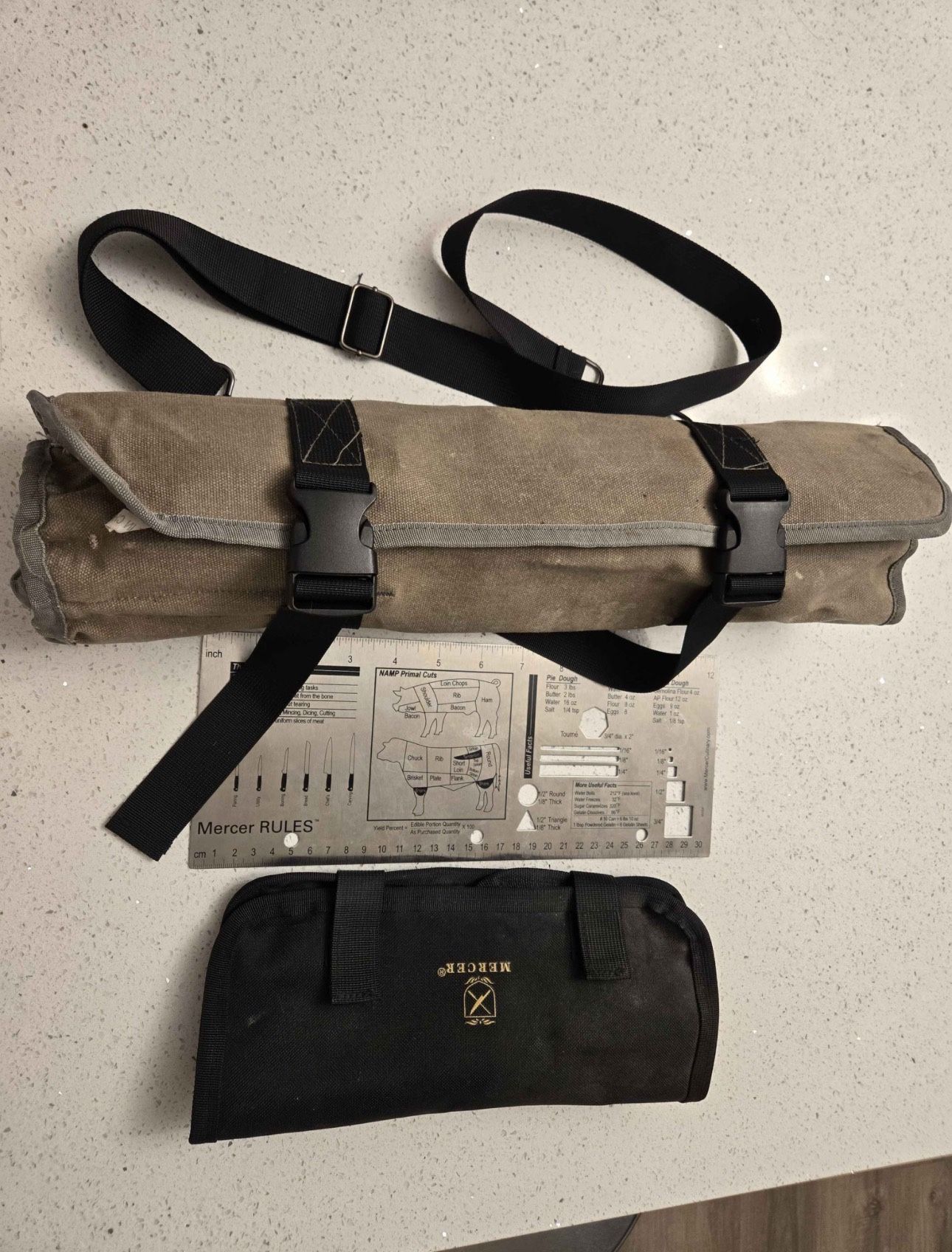 Basic Culinary Kit w/ Takeshi Saji 180mm Damascus Bunka