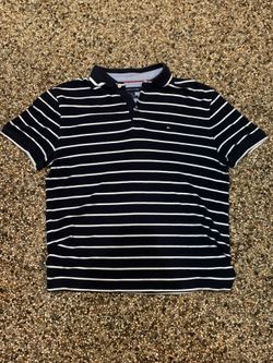 Y2K Tommy Hilfiger Men's Classic Fit Striped Polo Shirt