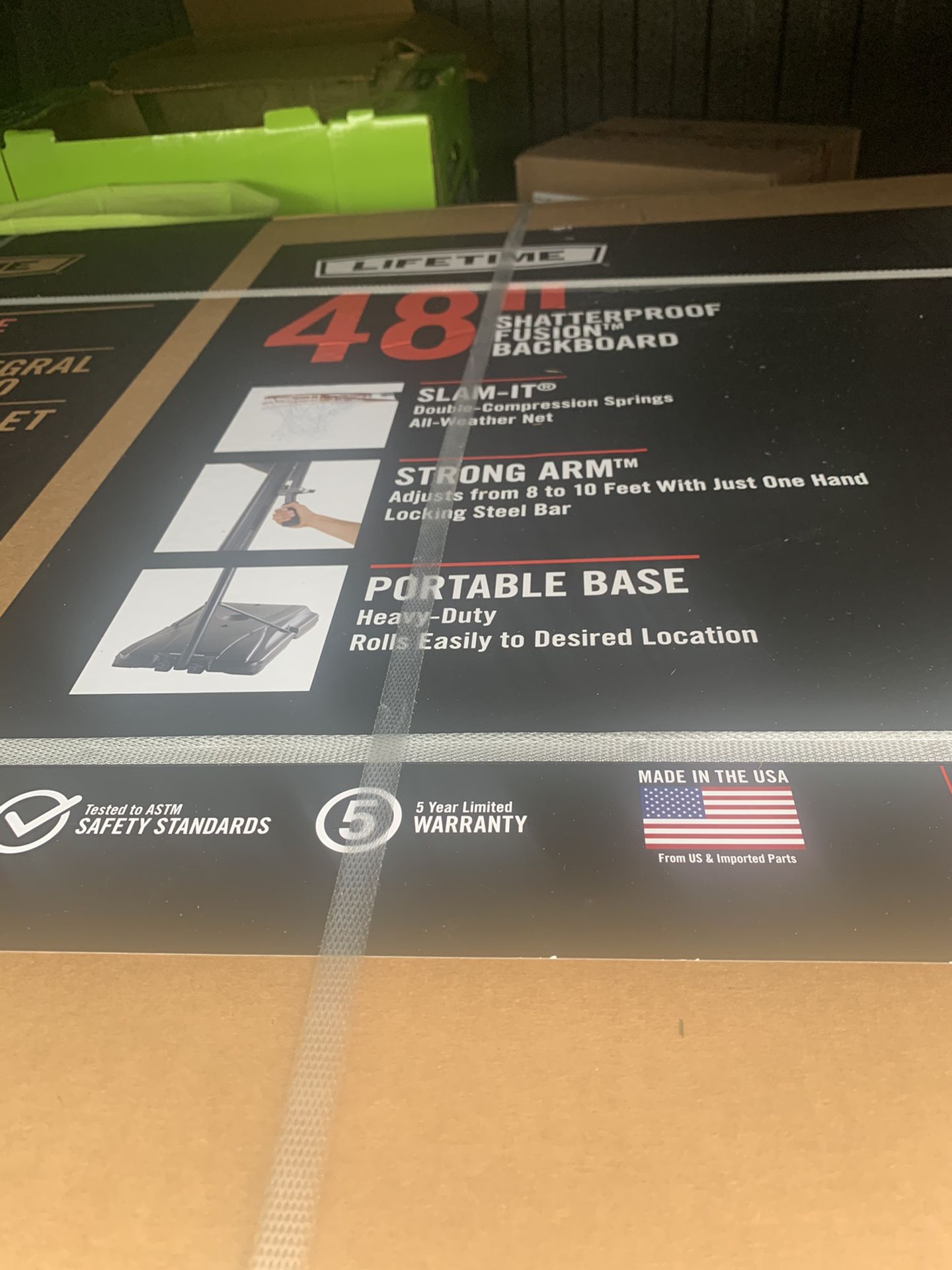 Lifetime 48” basketball hoop Brand NEW in box