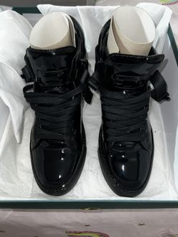 Buscemi 100MM Clip Black Patent Size 8 (41) 