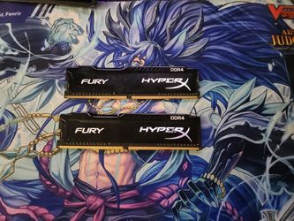 2 sticks of DDR4 4g FURY HYPERX RAM = 8g 25$ OBO