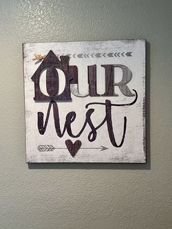 Our Nest Wall Decor Art