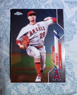 2020 Topps Chrome Silver Refractor SP Andrew Heaney & 2020 Topps Chrome Refractor Matthew Boyd Cards