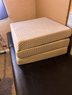 Tri fold chair or bed