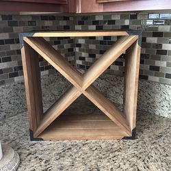 Industrial Rustic Wine Rack