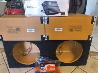 Subwoofer boxes amps wire kit installation