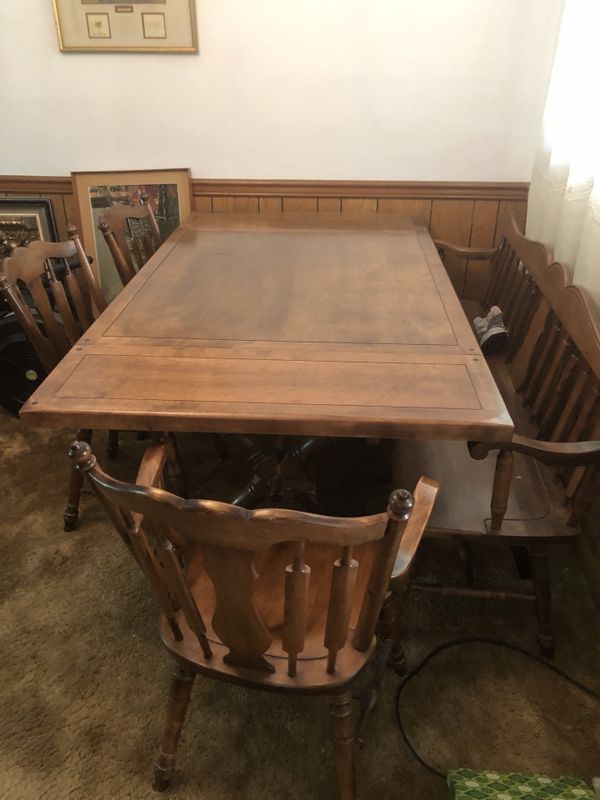Dining Room Hutch Table 4 Chairs And Bench For Sale In Norfolk VA Dining Room Hutch Table 4 Chairs And Bench For Sale In Norfolk VA