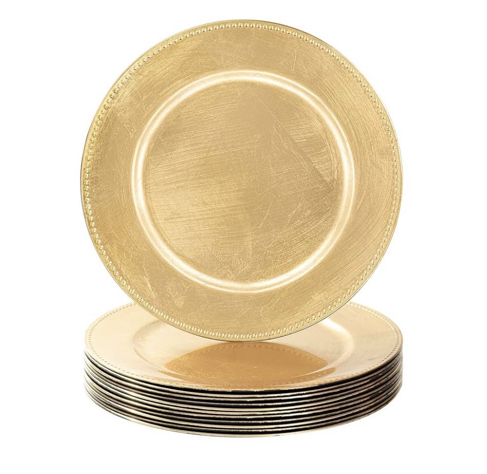 13 Gold Foil 13” Charger Plate
