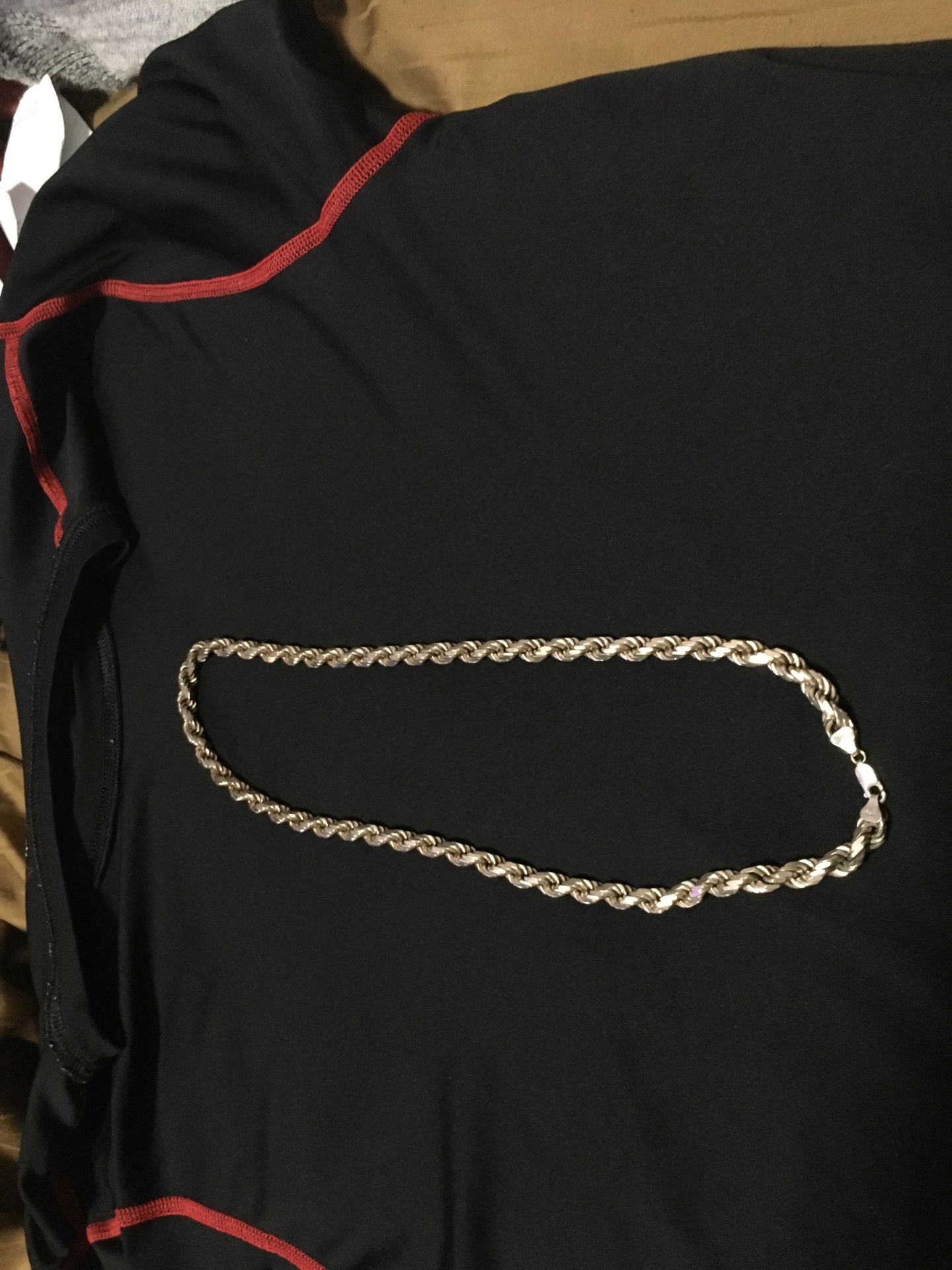 Necklace silver real silver berry big