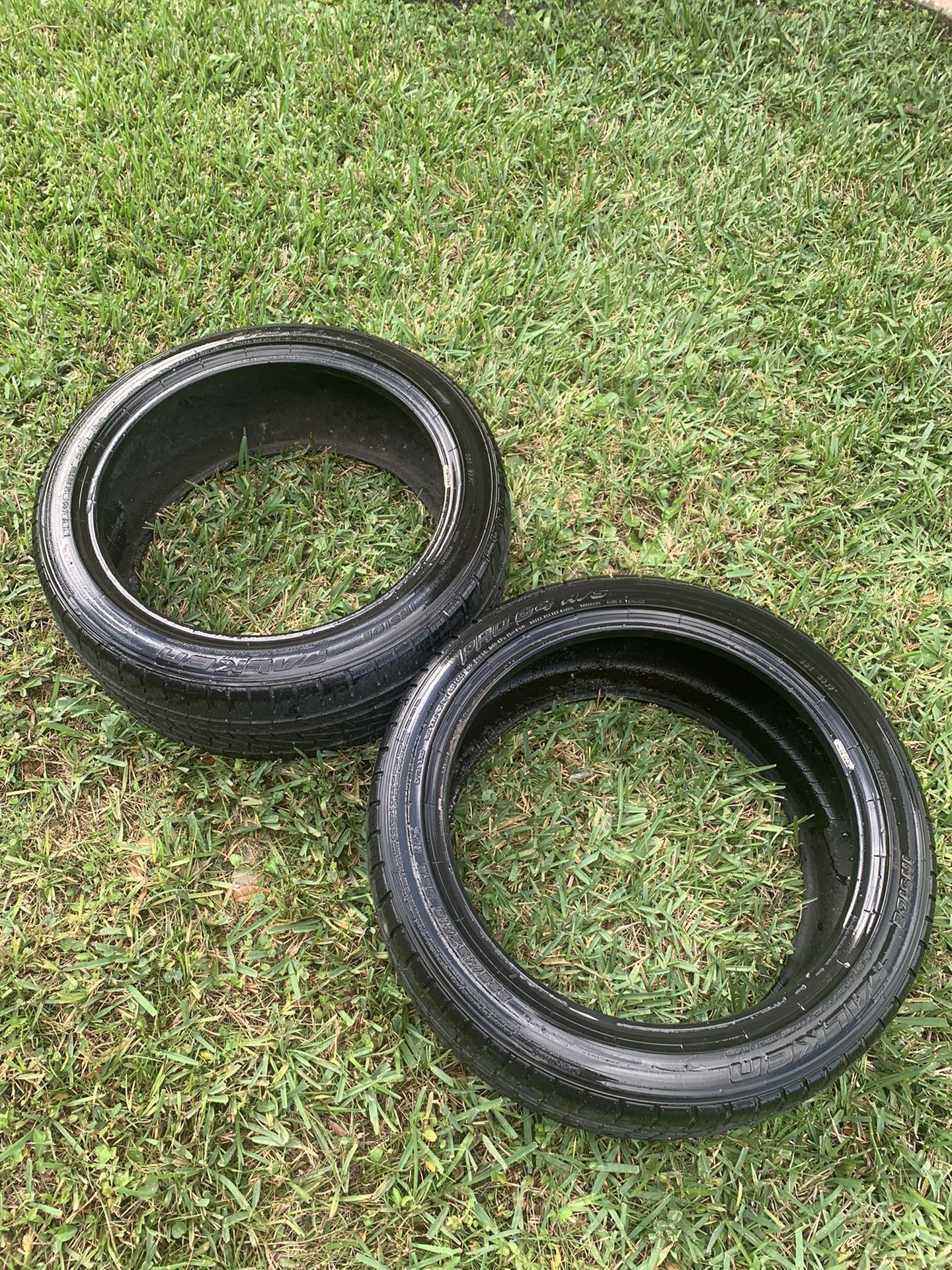 two 225/45/18 tires