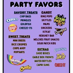 PARTY FAVORS!