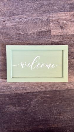 Welcome decor frame