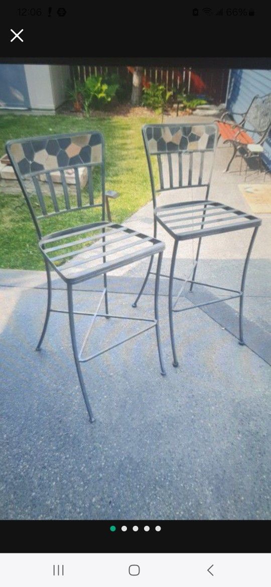 Cast Iron Tall Chairs