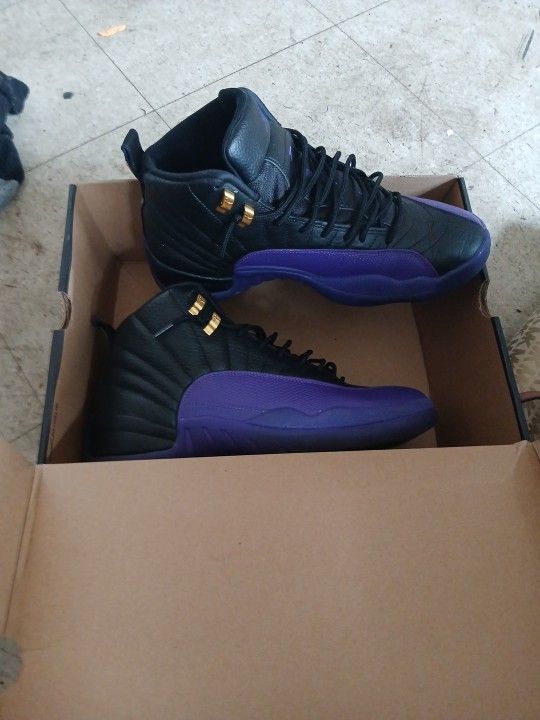 Jordan 12 Purple Black