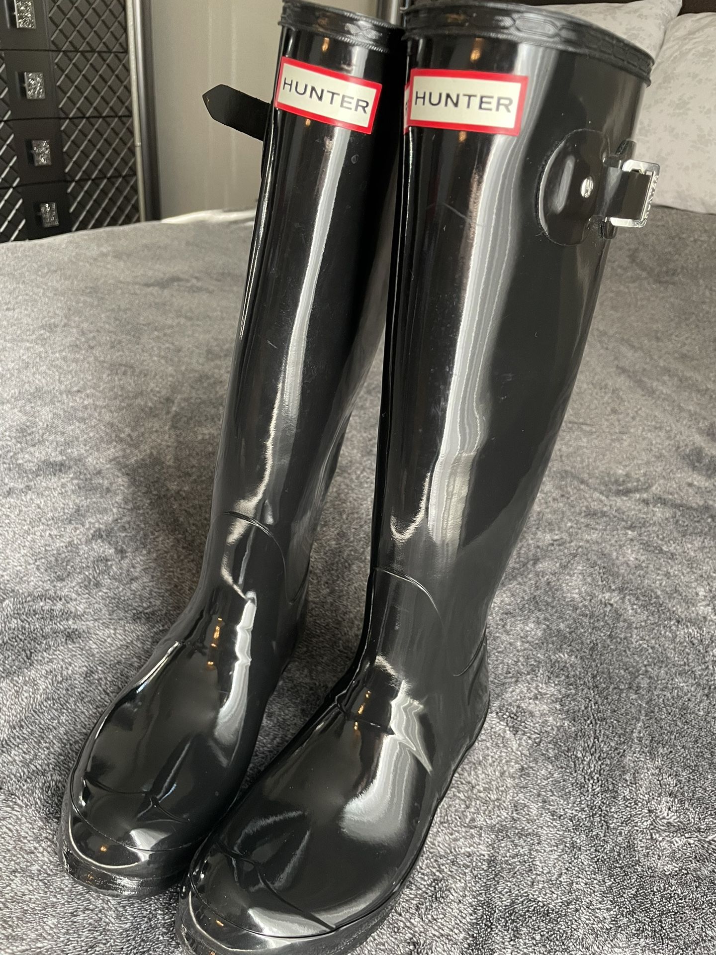 Womens Hunter Gloss Rain Boots
