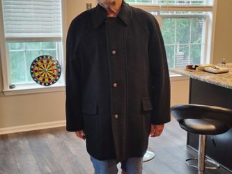 Mario Valente Italian mens wool & cashmere coat. XXL