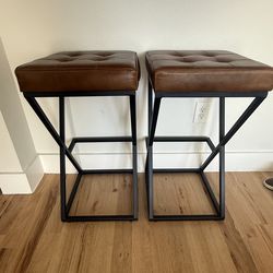 Two bar stools - like new