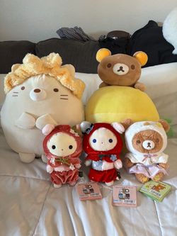 sanx rilakkuma plush bundle