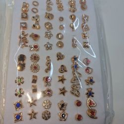 72 gold and silver earrings brand new metal