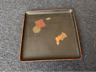 from Taiwan - Wood and Lacquer Serving Tray