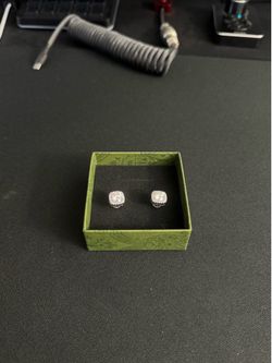 2.0 CT Moissanite Halo Stud Earrings | GRA Certified | Brilliant Sparkle